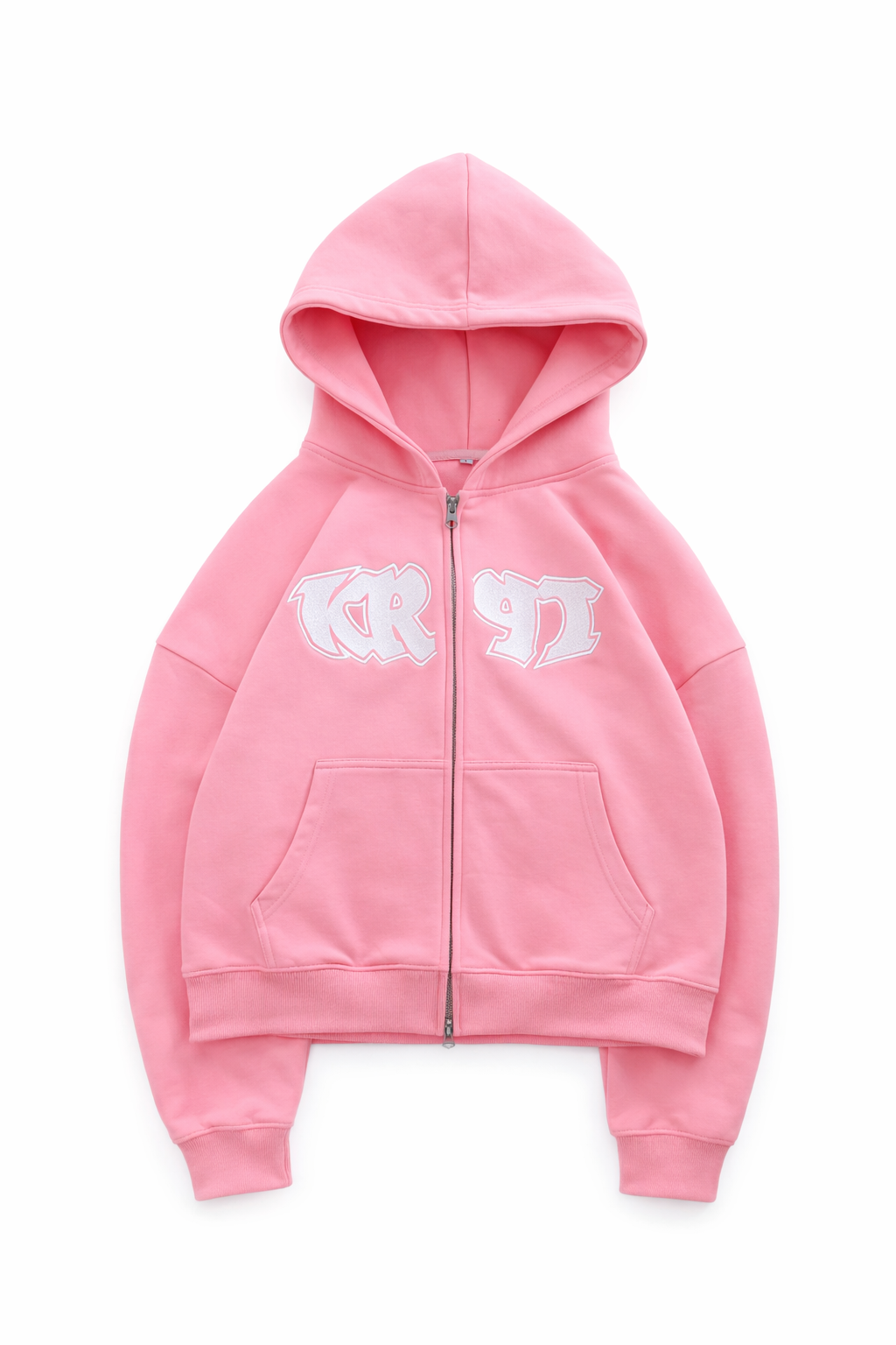 Logo Zip-Up Hoodie PNK