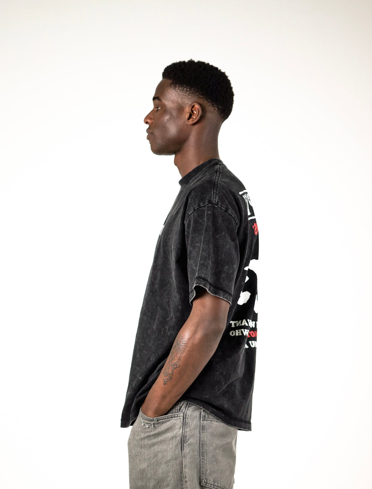 'ByAnyMeans' Washed T [BLK]