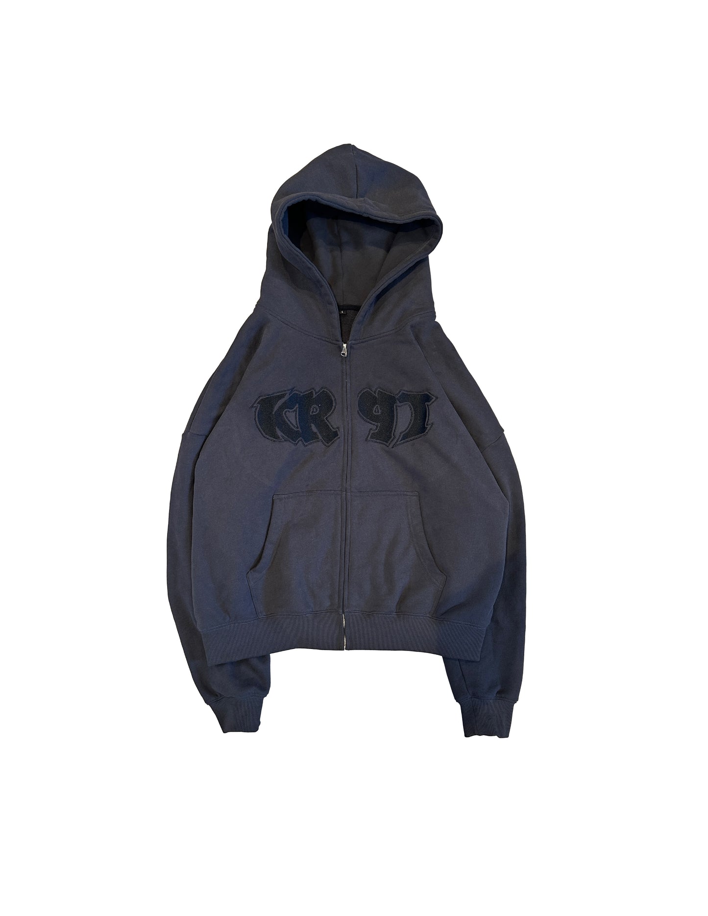 Logo Zip Up Hoodie GRY